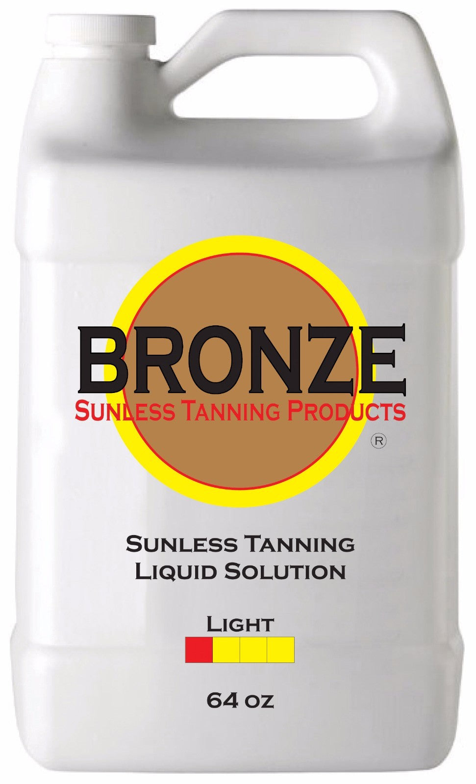 Self Tanner Spray Solution Light 64oz with Applicator Mitt & Gloves