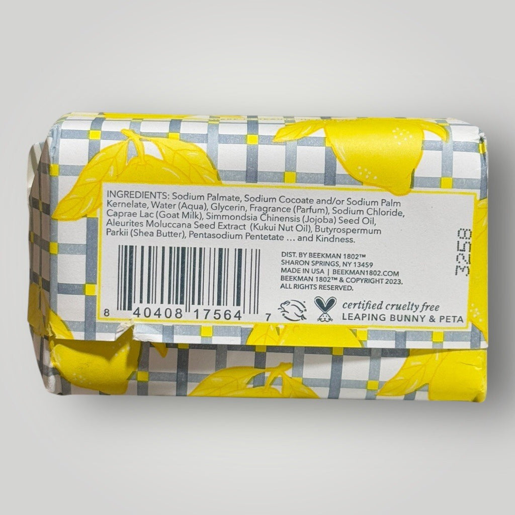 Beekman 1802 Goat Milk Lemon Bar Soap 3.5 oz - Sunshine Scent