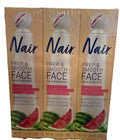 Nair Exfoliating Face Hair Removal Prep & Smooth - 3 Pack, 1.76 oz Each