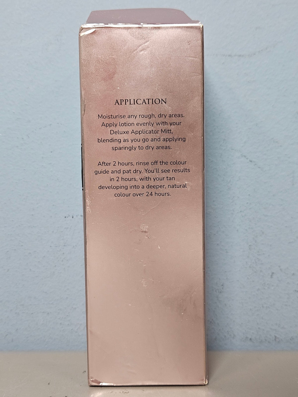 Dark Tanning Lotion - 2 HR Express Self Tanner 3.3 oz - Torn Box