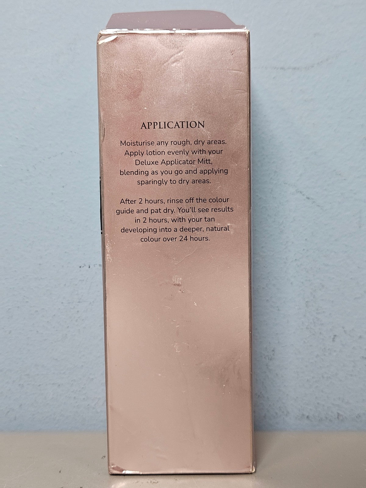 Dark Tanning Lotion - 2 HR Express Self Tanner 3.3 oz - Torn Box