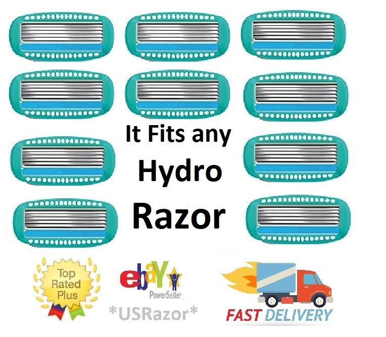 10 Schick Hydro Silk 5 Sensitive Razor Blade Refills for Women