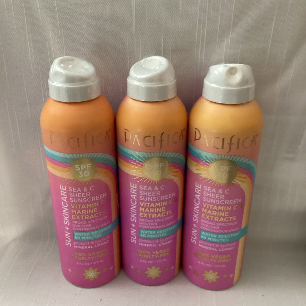 Pacifica Mineral Sunscreen SPF 30 3-Pack - Sun & Skincare Combo