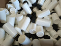 1 oz Plastic Bottles with Screw-Top Caps - Multiple Quantity & Cap Color Options
