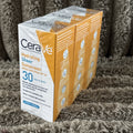 CeraVe Hydrating Sheer Sunscreen SPF 30 Face & Body Lot of 3 - 89 mL
