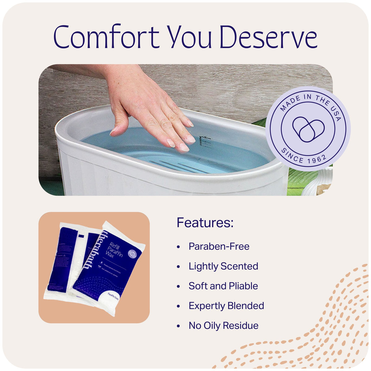 Paraffin Wax Refill for Hand, Foot & Body Relief | 6 lb