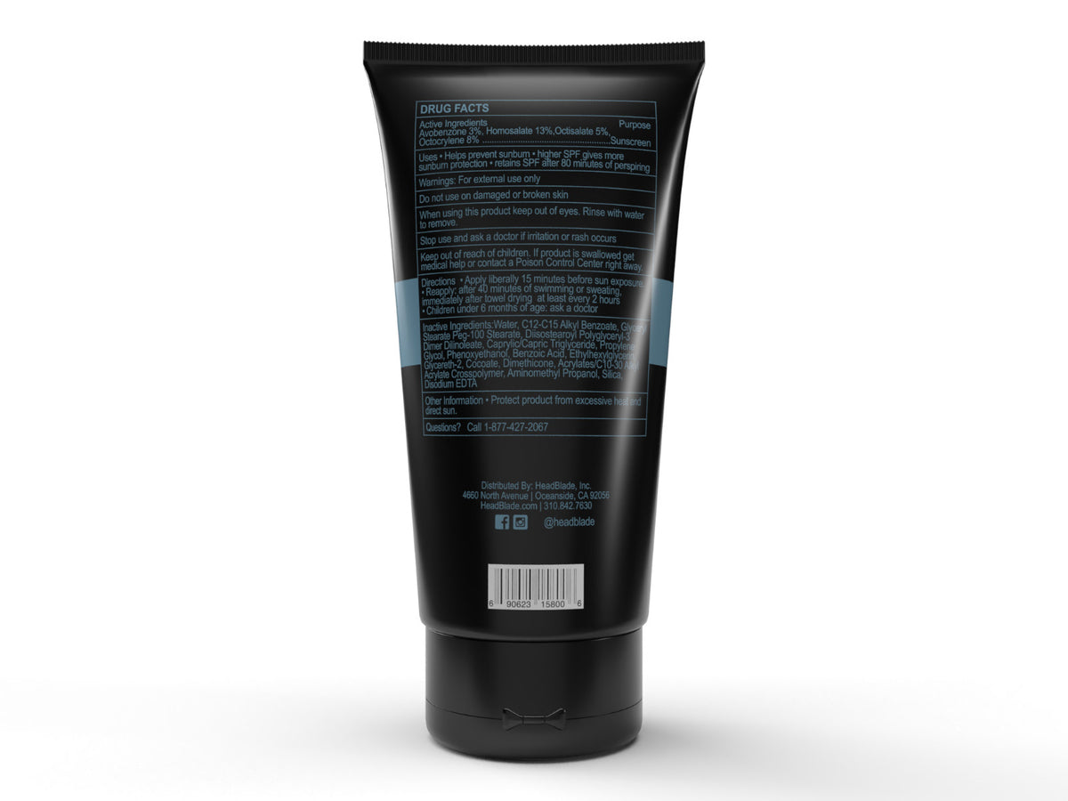 SPF 50 Men's Moisturizing Head Lotion - HeadLube HeadBlade 5oz