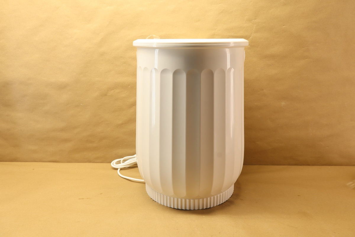 Luxury Towel Warmer Bucket with LED Timer and Fragrance Holder - 20L White