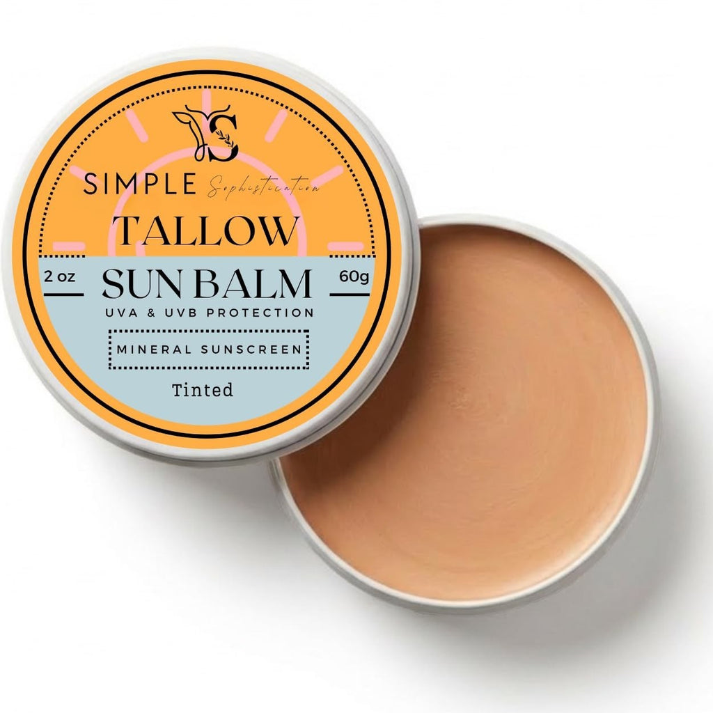 Reef Safe Tinted Sunscreen SPF 50+ with Tallow & CoQ10 - 2 oz Daily Use