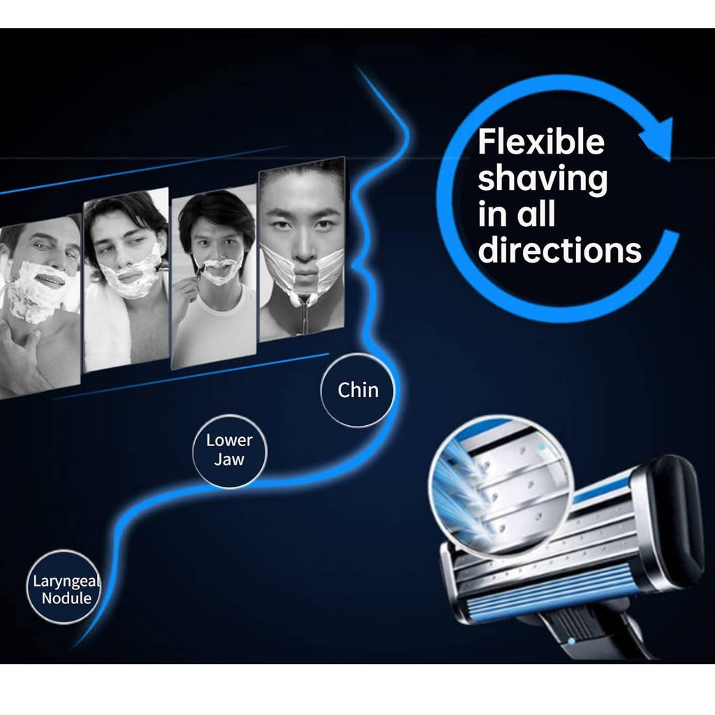 16-Pack Razor Blade Refills for Mach 3 Men’s Shaving Razors - Compatible with Gillette