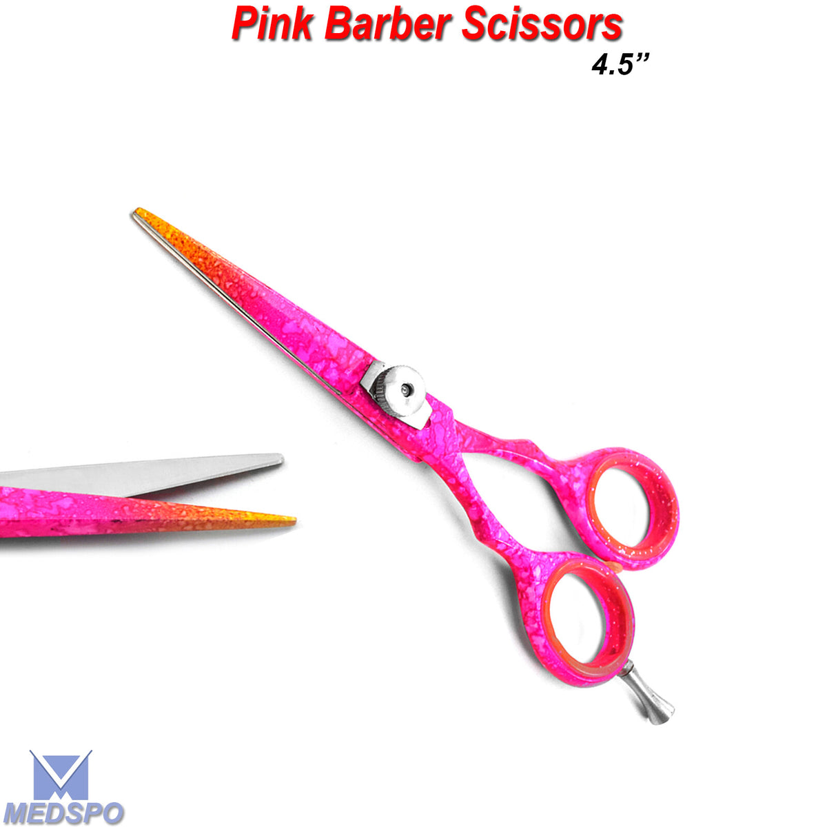 Professional Hairdressing Scissors 4.5 Inch Barber Salon Cutting Shears Pink CE Certified