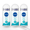 Nivea Anti-Perspirant Dry Fresh 72H Deodorant Alcohol-Free Pack of 3