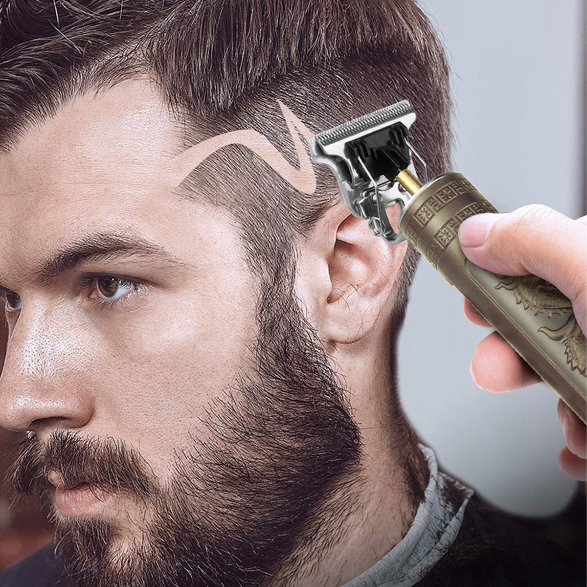Portable Electric Razor for Men Trimmer Hair Remover Shaver - Cordless & Compact
