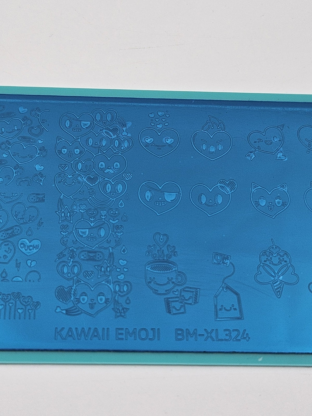 Nail Stamping Plate Manology Bundle Monster BM-XL324 Kawaii Emoji Heart Valentines