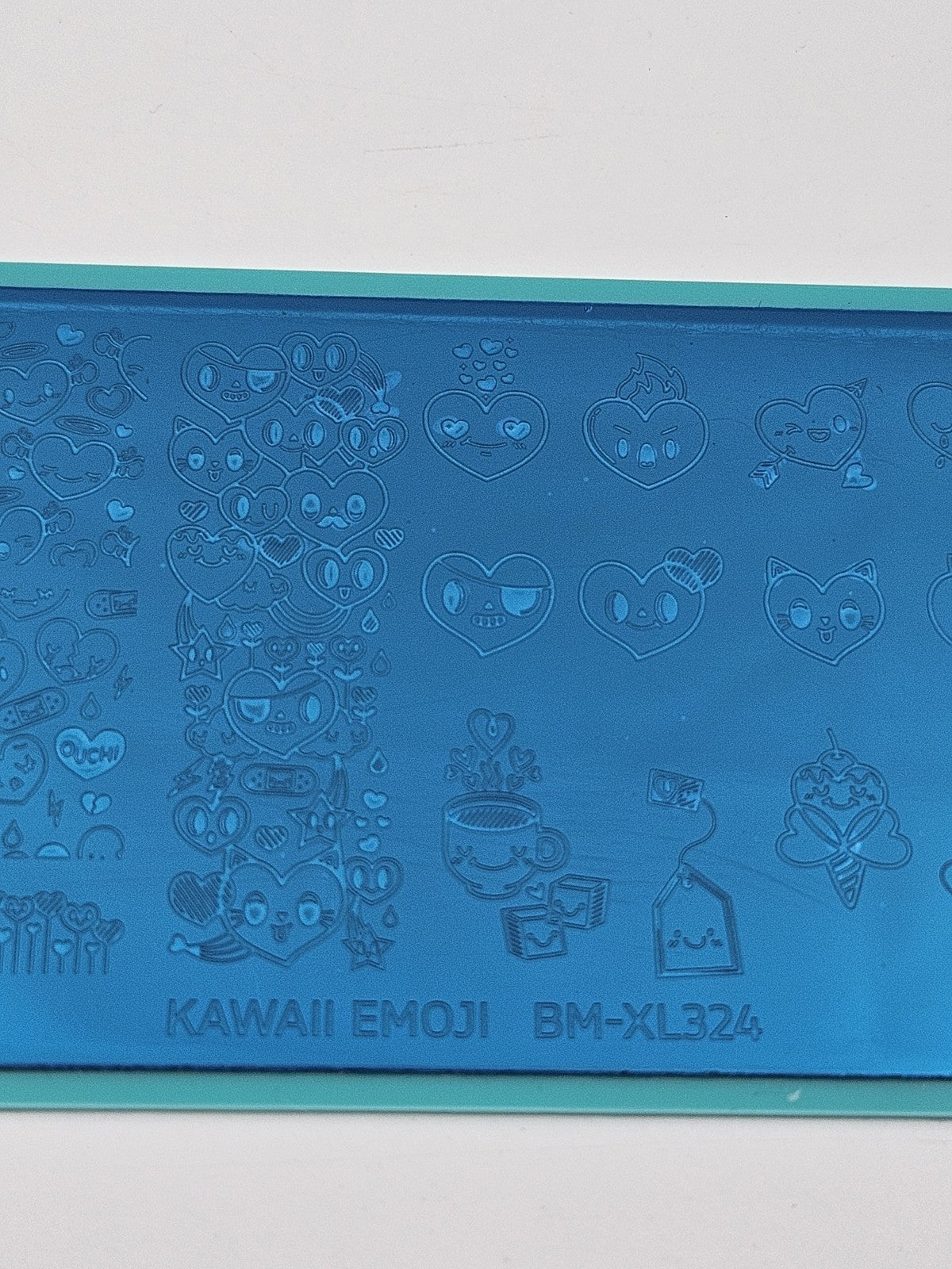 Nail Stamping Plate Manology Bundle Monster BM-XL324 Kawaii Emoji Heart Valentines