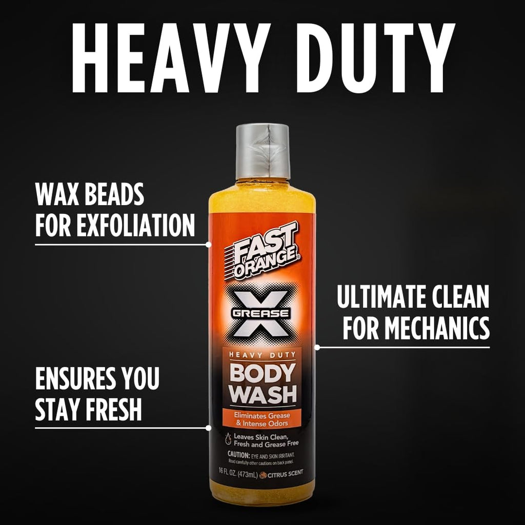 Heavy-Duty Body Wash for Mechanics - Grease X 16 Fl Oz
