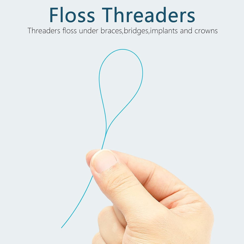 Dental Floss Threaders 200PCS for Braces & Bridges - Oral Care Tool Set
