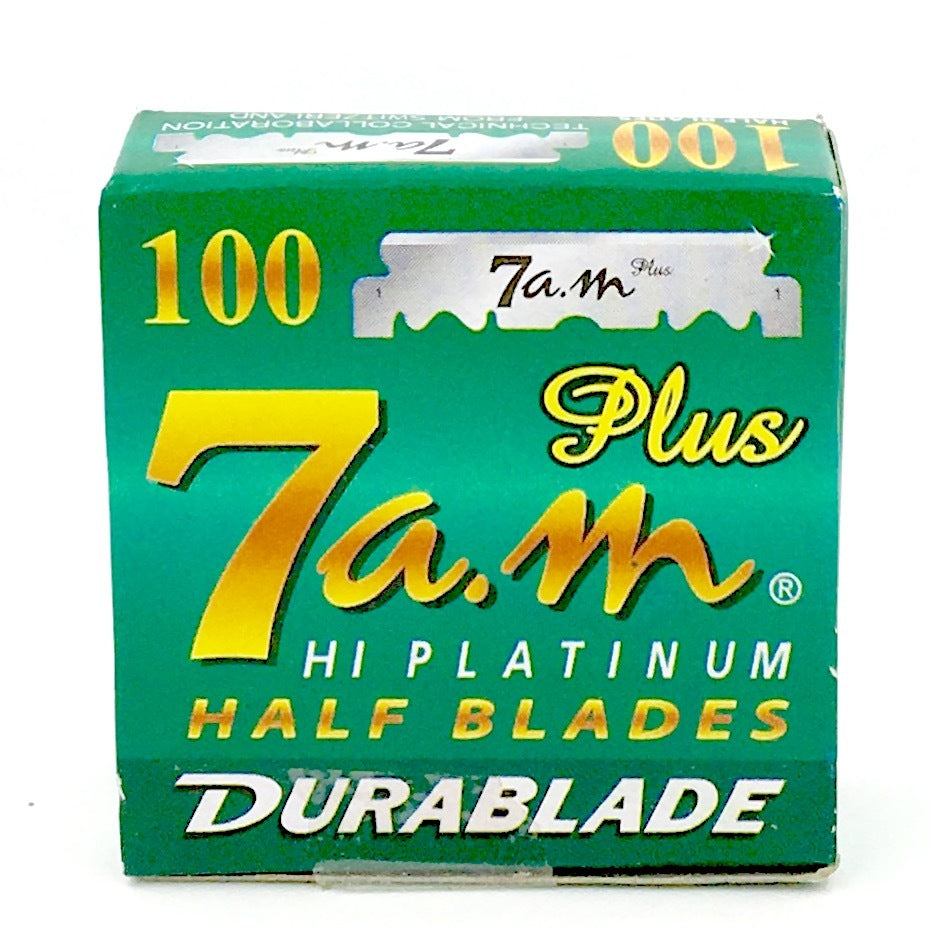 100 Replaceable Half Blades for Shavette & Barber Razors - Sharp Platinum Coated