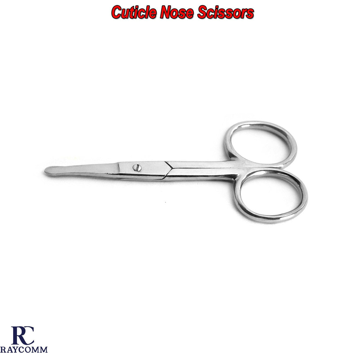 Nose & Eyebrow Shears - Small Rounded Tip Cuticle & Facial Scissors