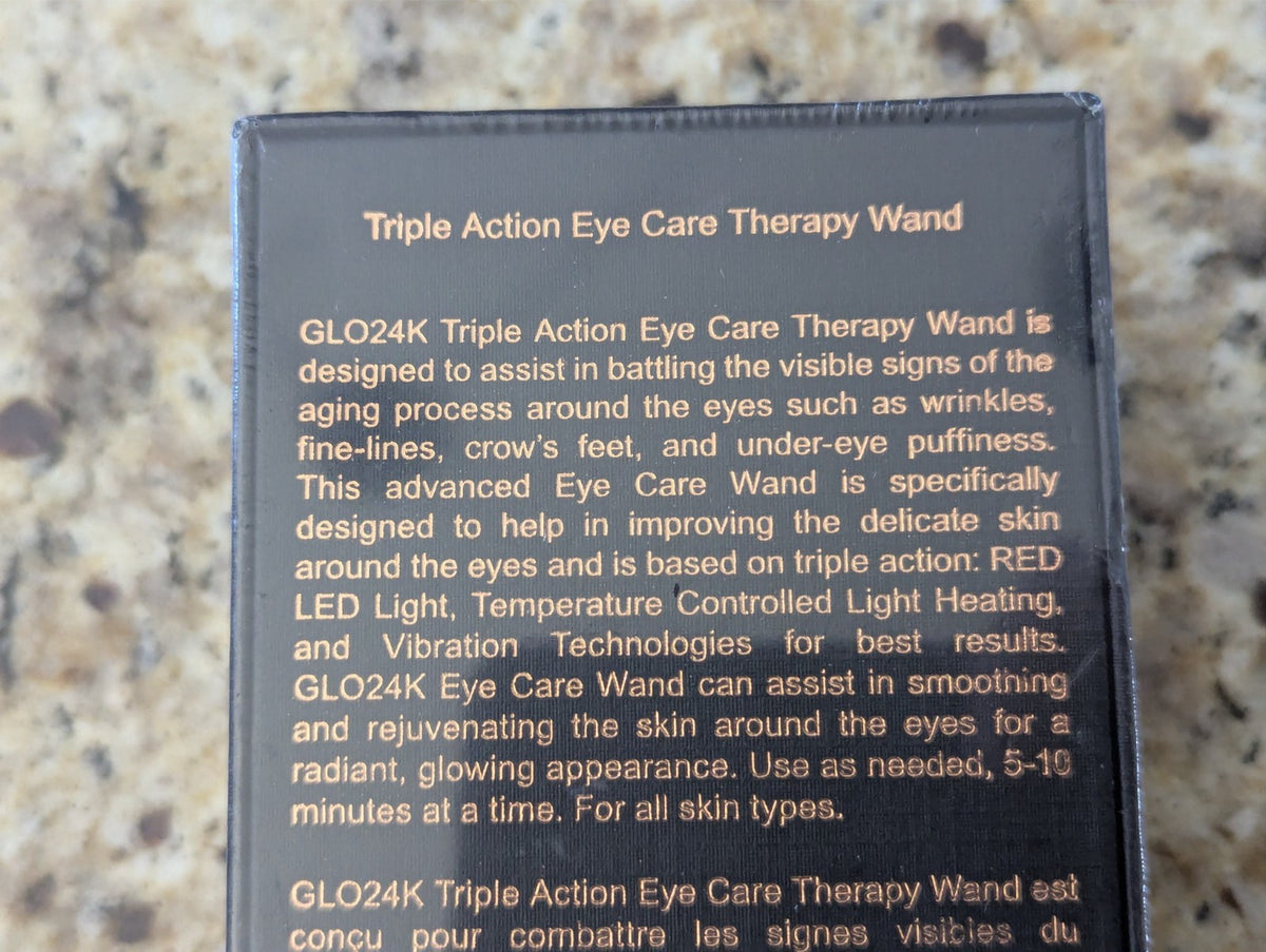 Triple Action Eye Care Wand with LED Light, Thermal & Vibrations