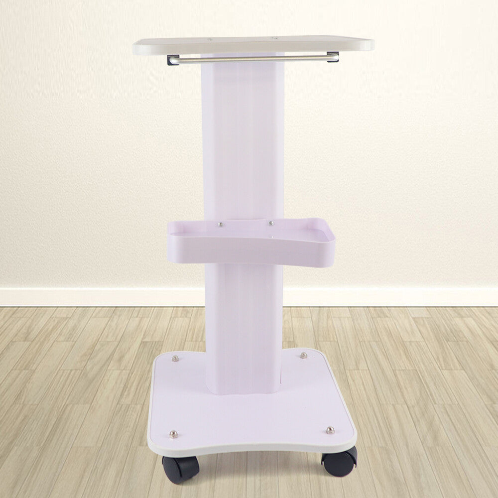 Beauty Salon Rolling Trolley Cart Storage Organizer with Double Layer Shelf