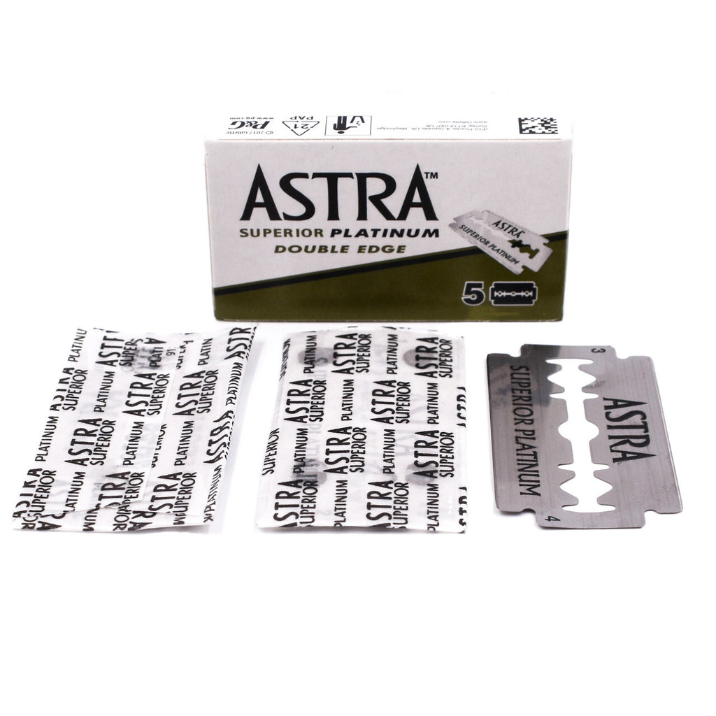 Double Edge Razor Blades - Pack of 400 Platinum Coated Safety Blades