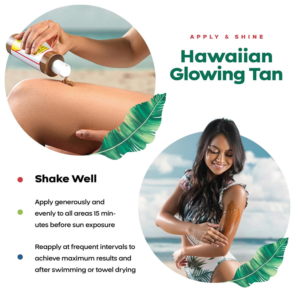 Natural Hawaiian Tan Accelerator Lotion with Vitamins - Deep Sun-Kissed Glow