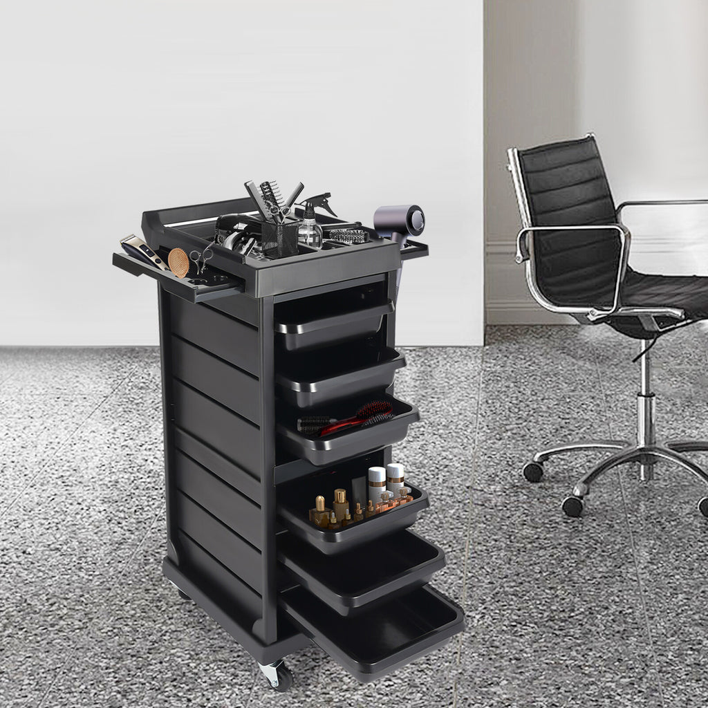 7 Tier Rolling Trolley Cart for Salon Beauty Barber Organizer