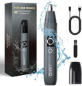 Wireless Waterproof Ear and Nose Hair Trimmer with LED Display and USB Charging