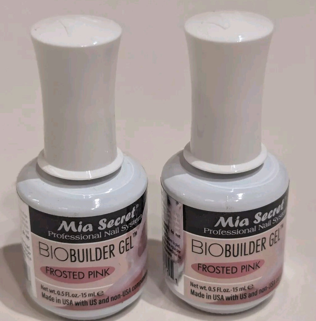 Nail Builder Gel Frosted Pink 0.05oz - Professional Nail System