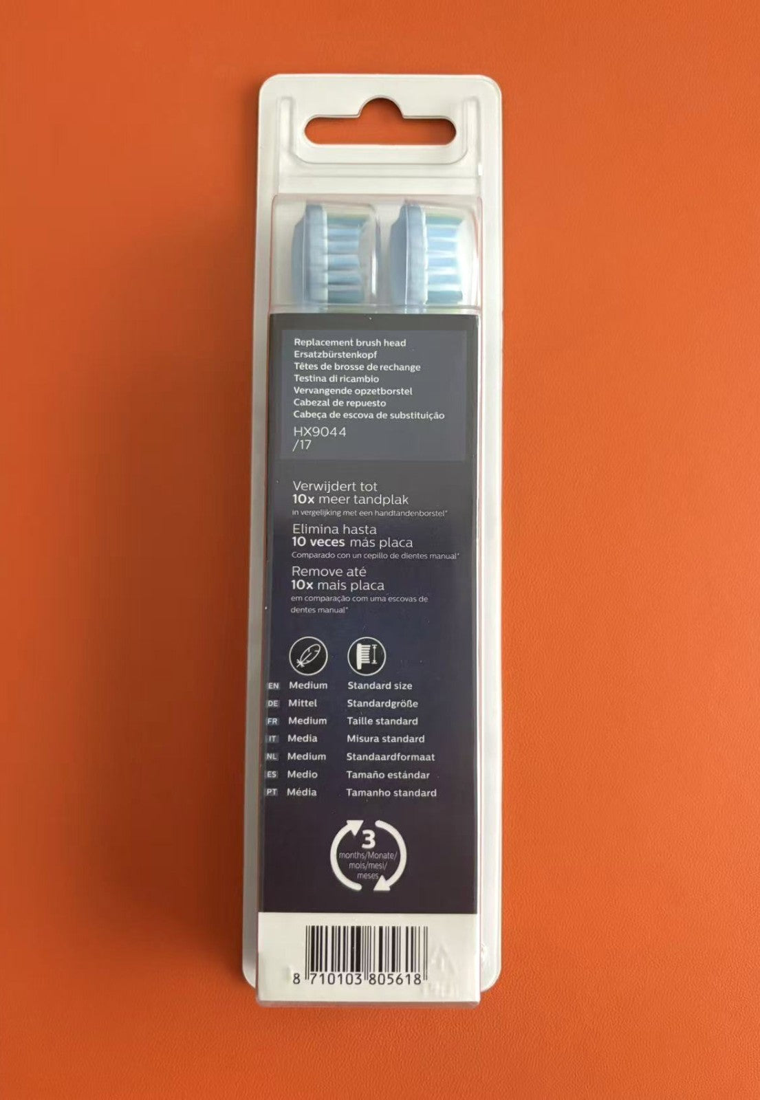 4 Pack Philips Sonicare C3 Premium Plaque Defense Toothbrush Heads - White