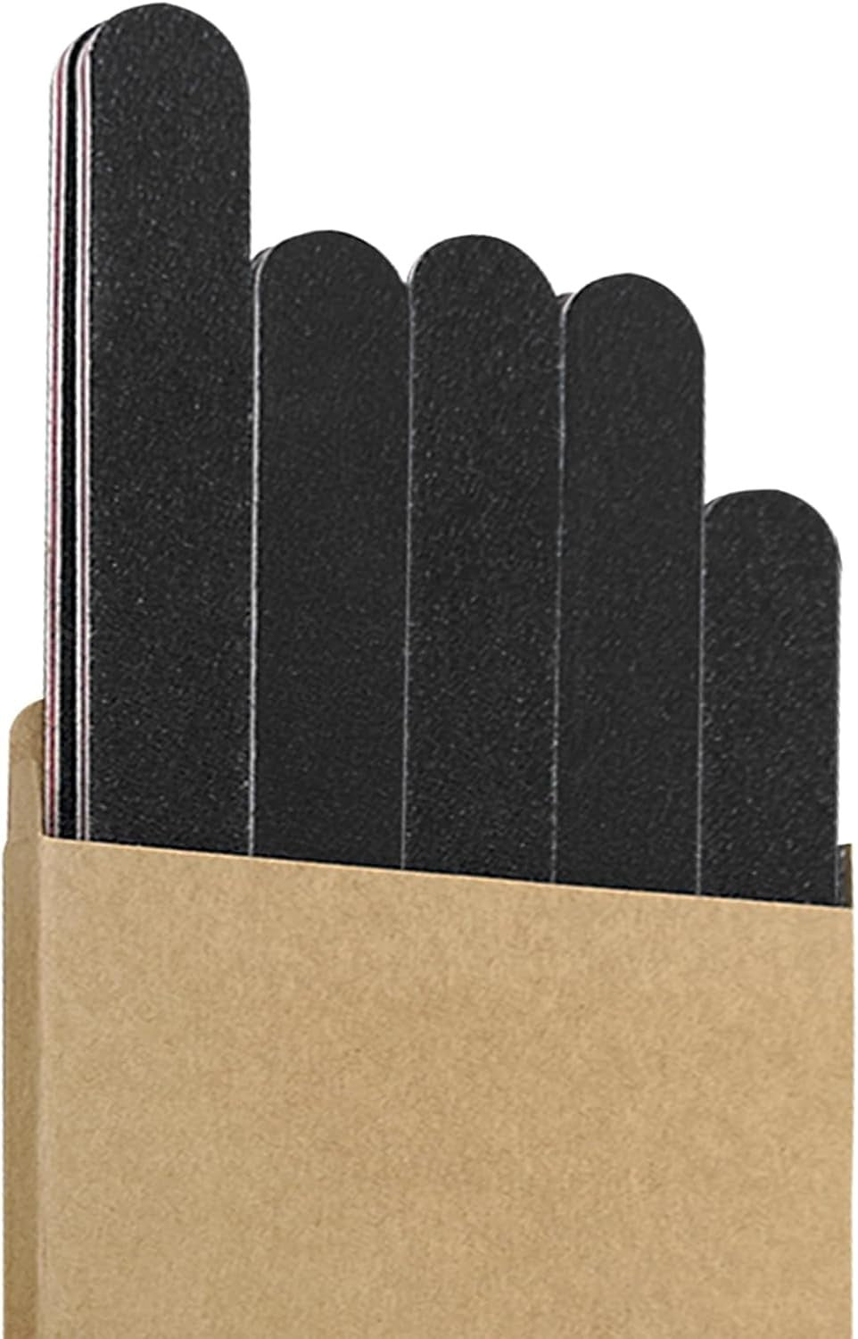 10 Pack Double Sided Nail Files 100/180 Grit Professional Emery Boards
