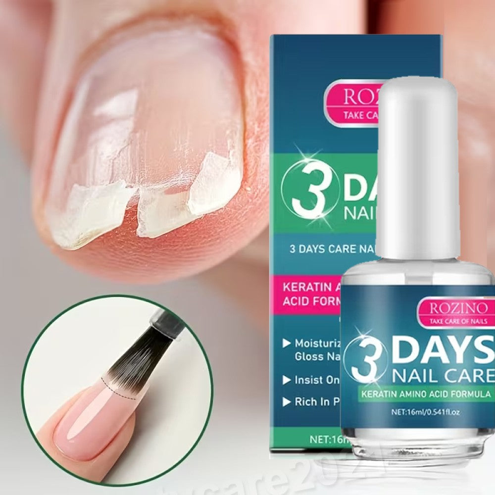3-Pack Nail Care Oil with Keratin & Amino Acids for Strong, Hydrated Nails