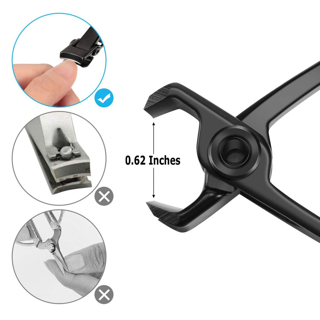 Heavy Duty Extra Large Toe Nail Clippers for Thick Nails - Professional Manicure Pedicure Tool