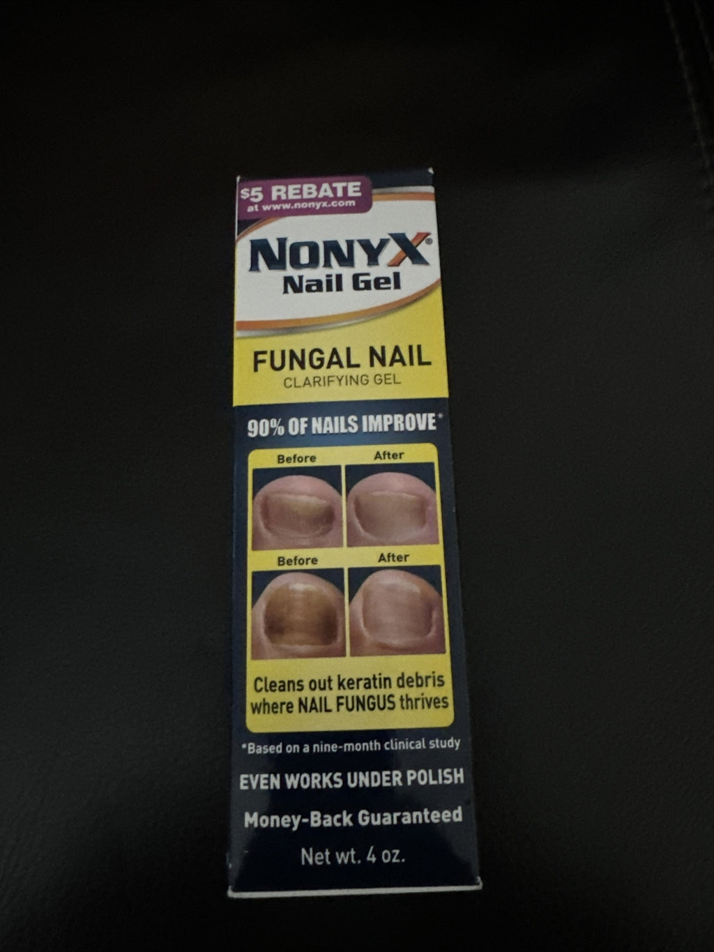 NonyX Nail Gel Treatment 4oz - Fungal Nail Clarifying Solution, 6-Month Supply