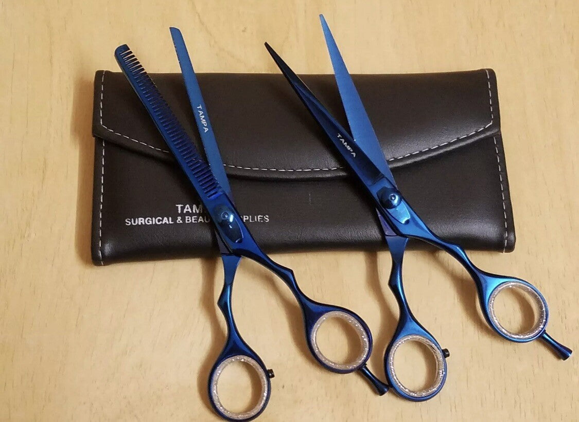 7 Inch Professional Hair Cutting Scissors and Thinner Kit - Japanese Steel