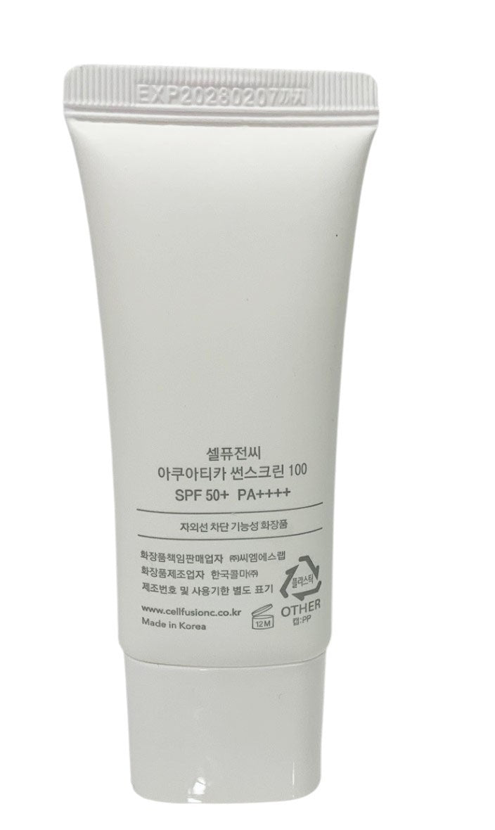 Cell Fusion C Aquatica Sunscreen SPF 50+ Hydrating Sun Cream Set of 2
