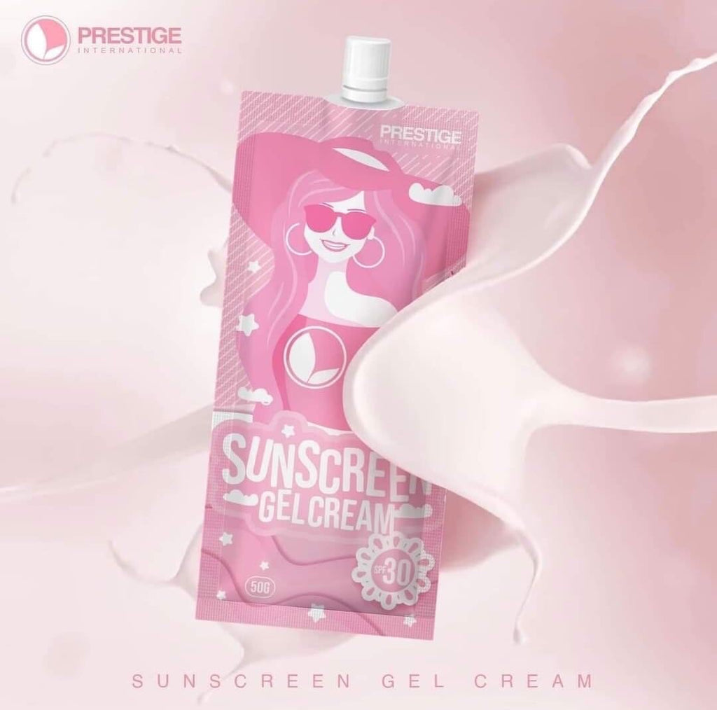 Sunscreen Gel Cream - Lightweight UV Protection for Daily Use, 50g Each