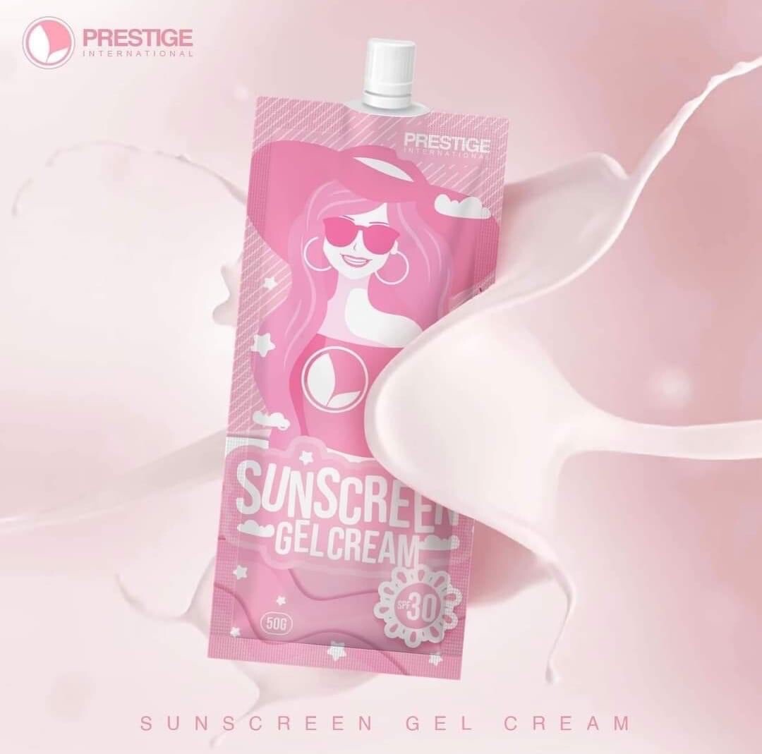 Sunscreen Gel Cream - Lightweight UV Protection for Daily Use, 50g Each