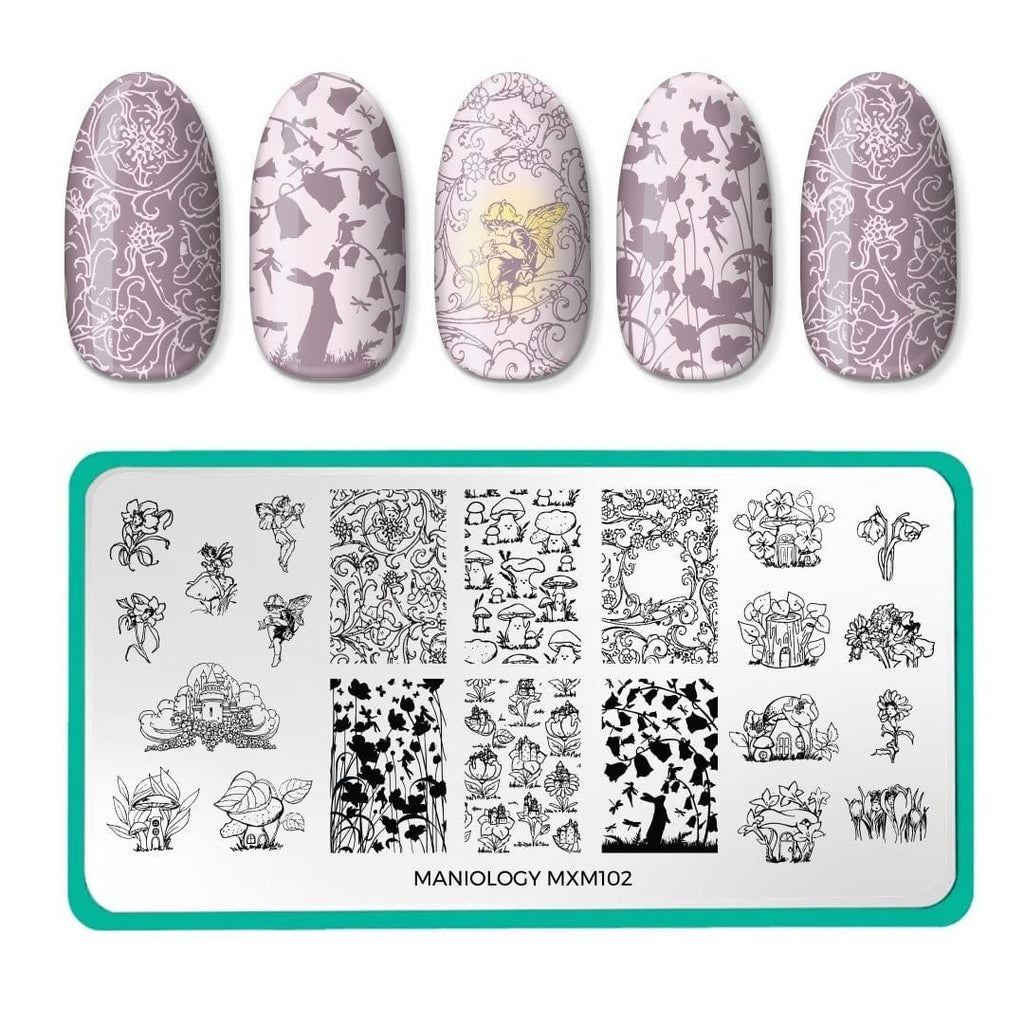 Maniology Nail Stamping Plate Set MXM101 & MXM102 - Nail Art Tools