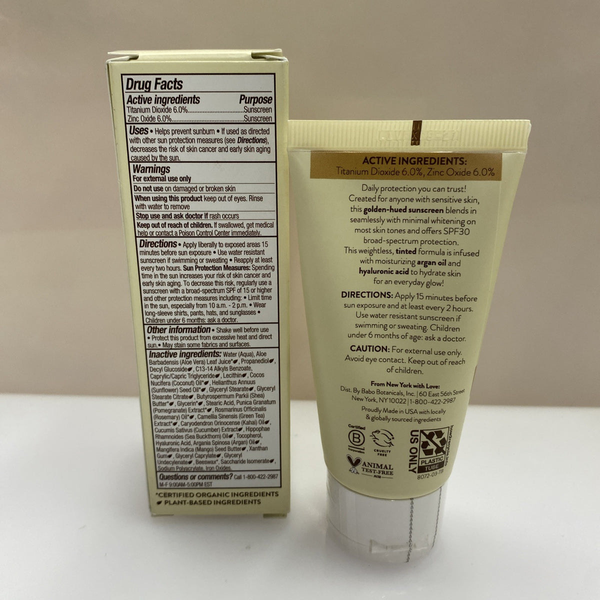 Mineral Sunscreen SPF 30 Tinted Face Sunscreen with Sheer Finish - Sealed