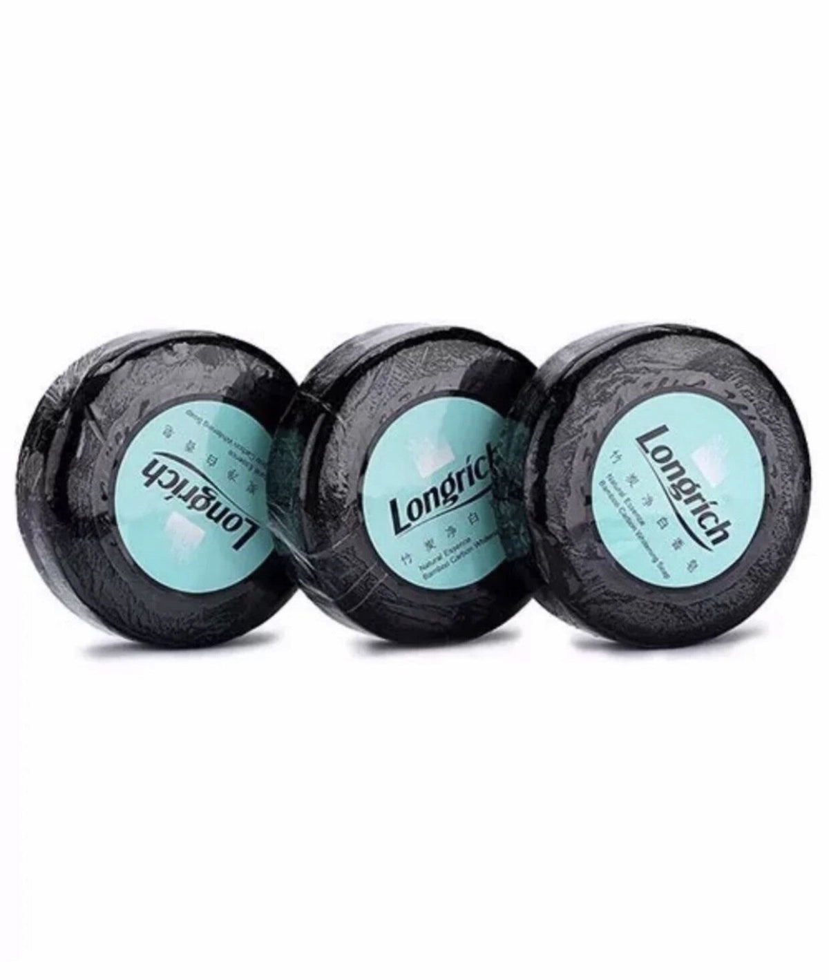 Bamboo Charcoal Brightening Black Soap for Acne - 1, 2, or 3 Bars