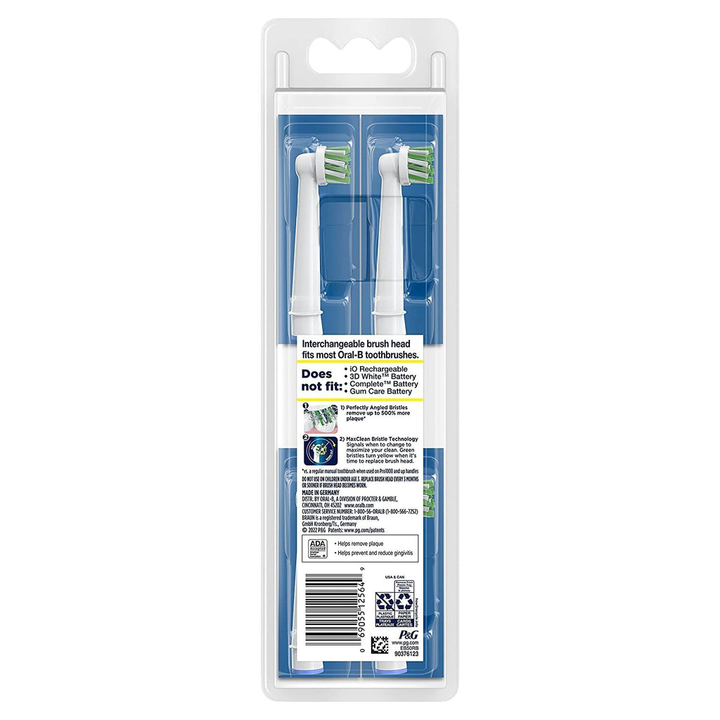 Electric Toothbrush Replacement Heads - Cross Action 4 Pack