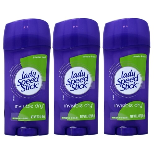 3 Pack Invisible Powder Fresh Antiperspirant Deodorant for Women - 2.3 Oz Each