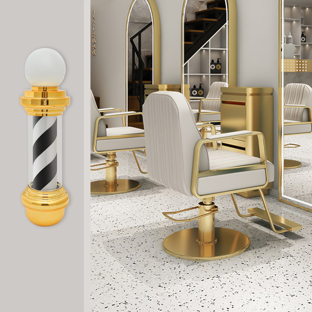 LED Barber Pole Light Waterproof Wall Mount Sign for Hair Salon