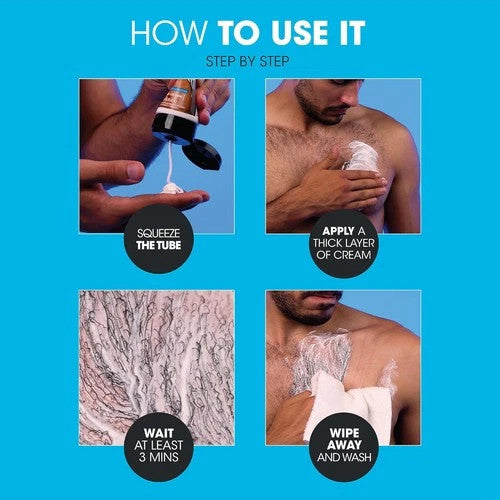 Men's Depilatory Cream for Face and Body - Gentle Hair Removal Solution