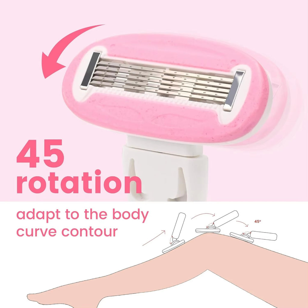 Women Manual Razor Hair Remover for Legs & Armpits with Soap Head - Unbranded