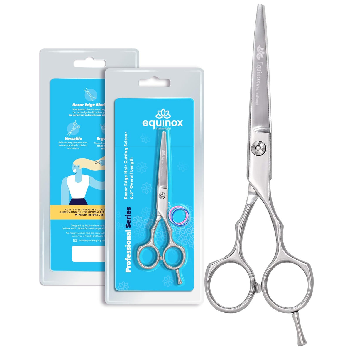 Professional 6-Inch Hair Cutting Scissors for Salon & Barber Use