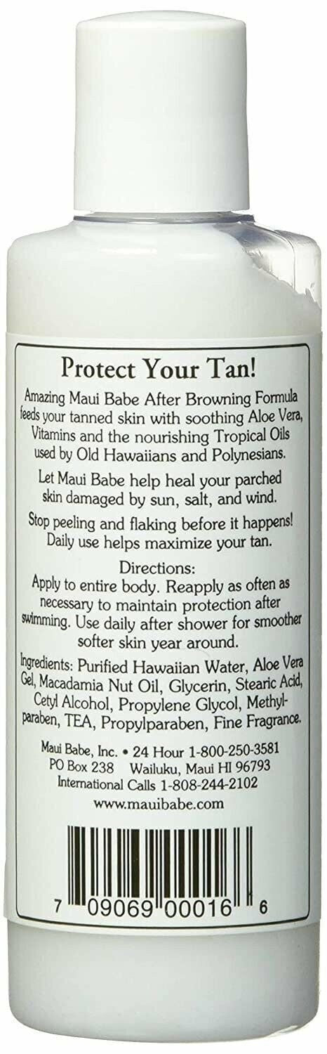 Maui Babe After Sun Tan Extender Lotion 4oz - Moisturizes & Heals Skin