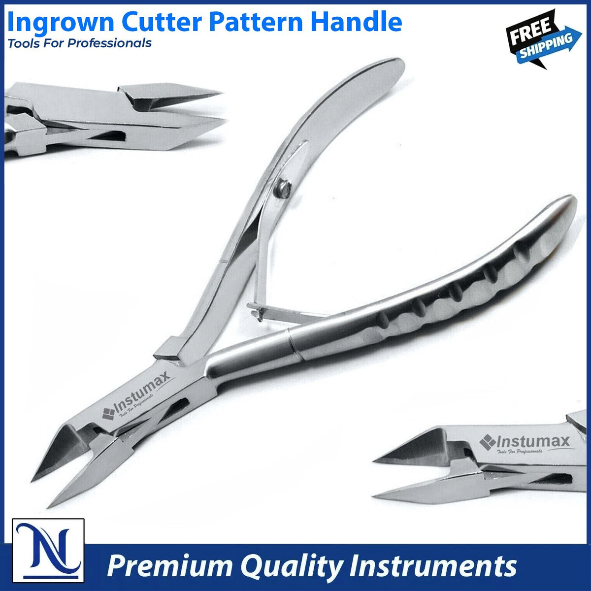 Professional Ingrown Toenail Nipper - Fine Point Precision Cutter for Thick & Curved Nails